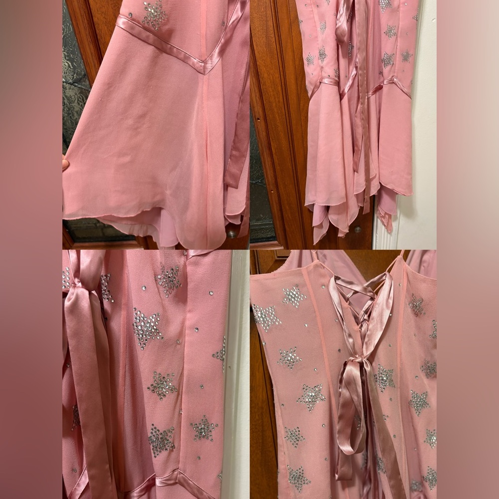 🌸Betsey Johnson Rare Vintage Star Slip Dress – Iconic Y2K Dreamwear ✨ - Picture 8 of 13